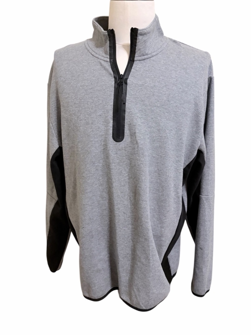 MTA sport XL grey quarter zip sweatshirt